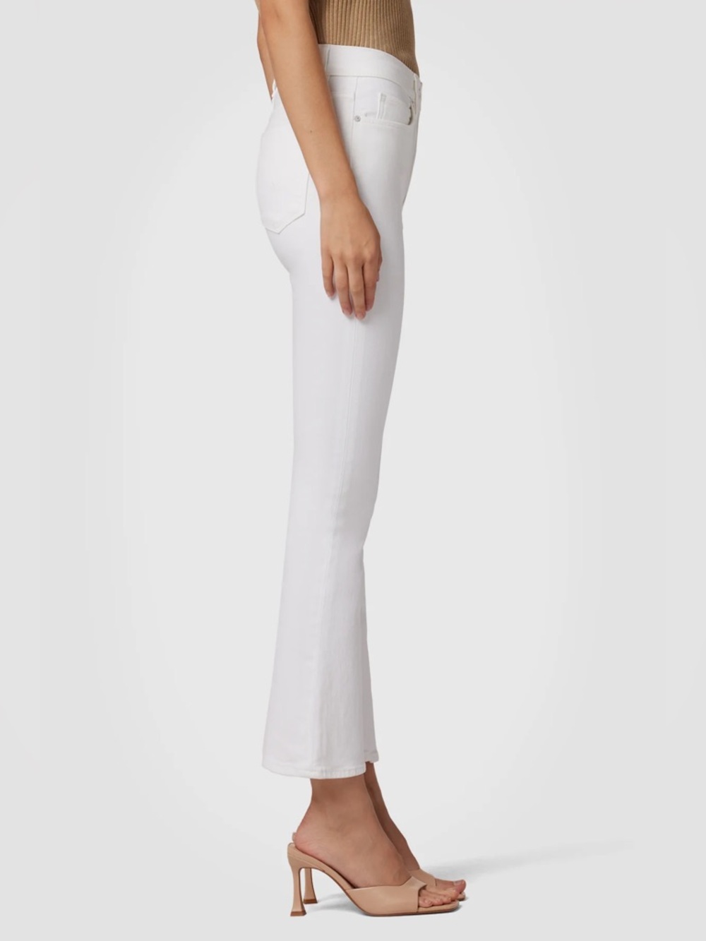Classic White Women's Flare Jeans - Picture 3 of 7